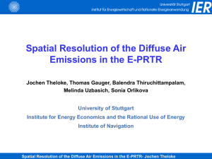 E-PRTR – Diffuse Emissions Project scope and subtraction
