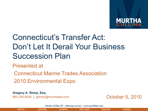 Transfer Act for CMTA 10-5-10 - Connecticut Marine Trade Association