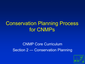 Conservation Planning Process - ABE