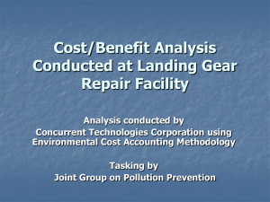 Cost/Benefit Analysis Conducted at Landing Gear