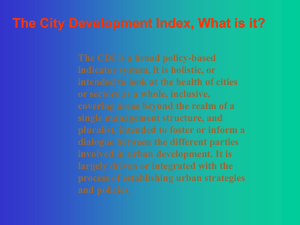 City Development Index