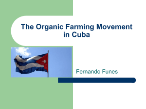 The Organic Farming Movement in Cuba