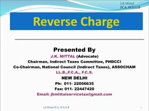 Click for resource material of Reverse Charges - dehradun
