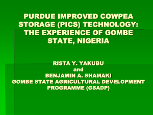 purue improved cowpea storage (pics)
