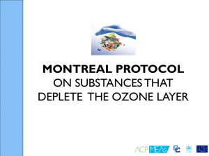 Montreal Protocol on Substances that deplete the Ozone