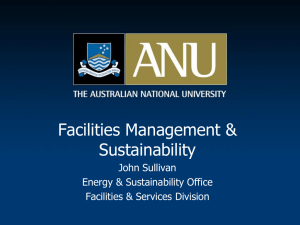Facilities Management and Sustainability