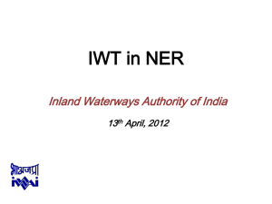 Role of IWT in improving transport & communication
