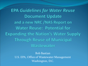 EPA Update on Water Reuse Strategies