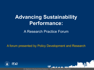 Sustainability Performance Metrics: Towards a