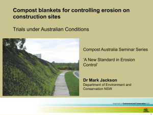 What are compost blankets?