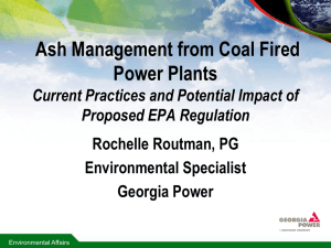 Routman-Ash Management from Coal Plants