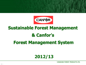 Canfor`s Forest Management System