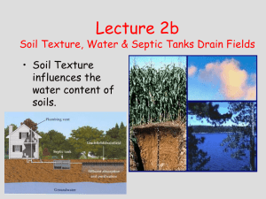 Soil Texture and Water