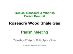 Parish Presentation - Roseacre Awareness Group