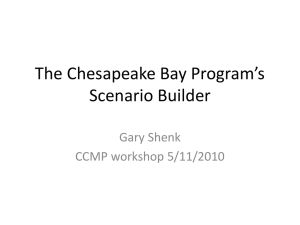 The Chesapeake Bay Program`s Scenario Builder