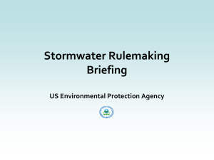 New Stormwater Rule Briefing