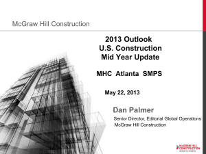 McGraw Hill Construction Outlook 2013