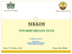 Status of Organic Sikkim