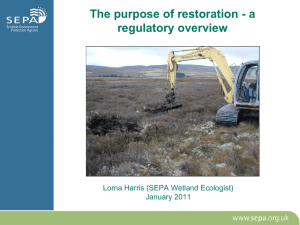 The purpose of restoration: a regulatory overview.