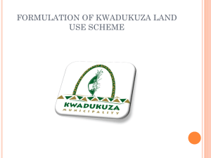 Implementing the PDA : Presentation by Kwadukusa Municipality