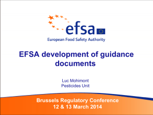 EFSA development of guidance documents (Mohimont) ( 530Kb)