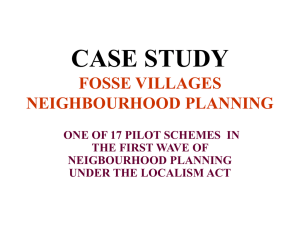 Fosse Village Neighbourhood Plan presentation