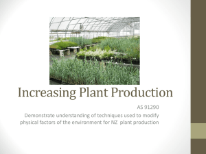 Plant Production PPT