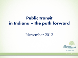 Public transit in Indiana - Hoosier Environmental Council