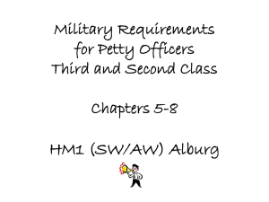 Military Requirements for Petty Officers Third and