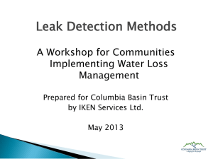 Leak Detection Methods
