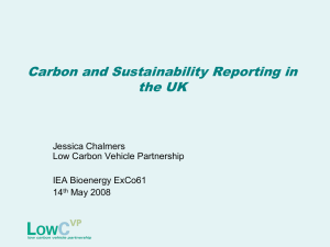 P11 Carbon and sustainability reporting in the UK