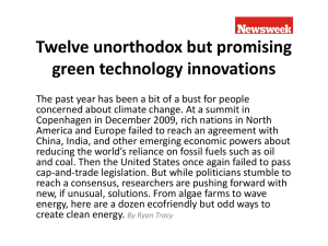 Twelve unorthodox but promising green technology innovations