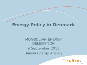 Energy Policy in Denmark