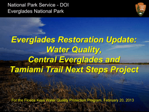 Everglades Restoration Summary, Carol Mitchell (NPS)