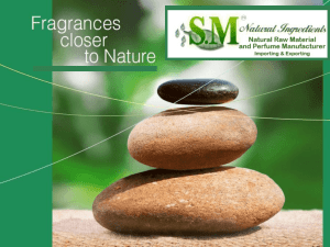 Diapositive 1 - SM Natural Ingredients