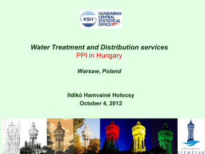 Water Treatment and Distribution services PPI in Hungary(ppp)