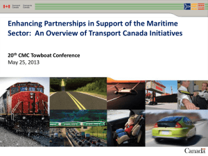 Donald Roussel - Enhancing Partnerships in Support of the Maritime