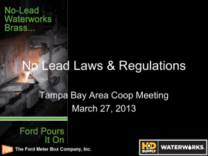 No Lead Laws and Regulations - Tampa Bay Area Purchasing