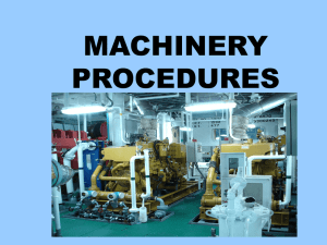 Machinery Procedures