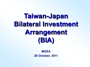 Taiwan-Japan Bilateral Investment Arrangement