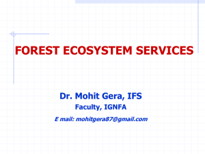 Ecosysten Services by Mohit Gera