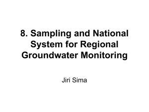 Sampling and monitoring