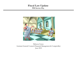 Fiscal Law Issues in Real Property Transactions