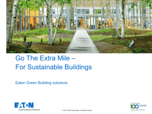 Green Building EMEA Solution presentation