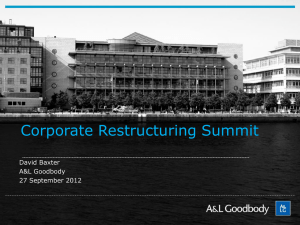 Personal Insolvency Bill - Corporate Restructuring Summit