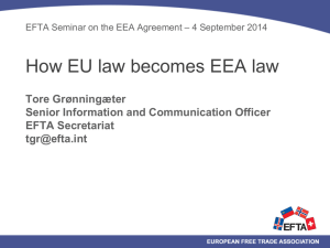 How EU law becomes EEA law - European Free Trade Association