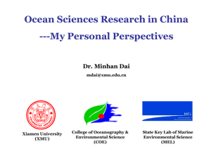 Xiamen University - Centers for Ocean Sciences Education Excellence