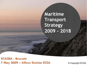 MARITIME TRANSPORT STRATEGY 2009-2018: 6
