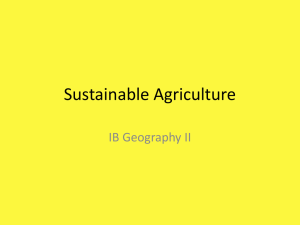 Sustainable Agriculture - George Washington High School
