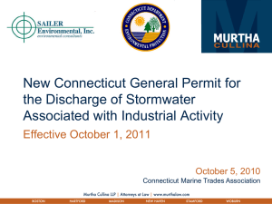 CMTA Powerpoint on New Stormwater General Permit